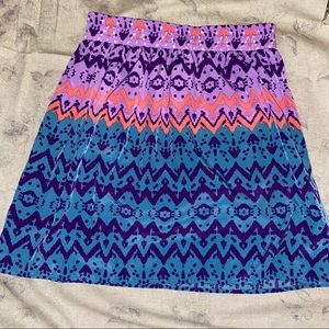 Silky Colorful Skirt
